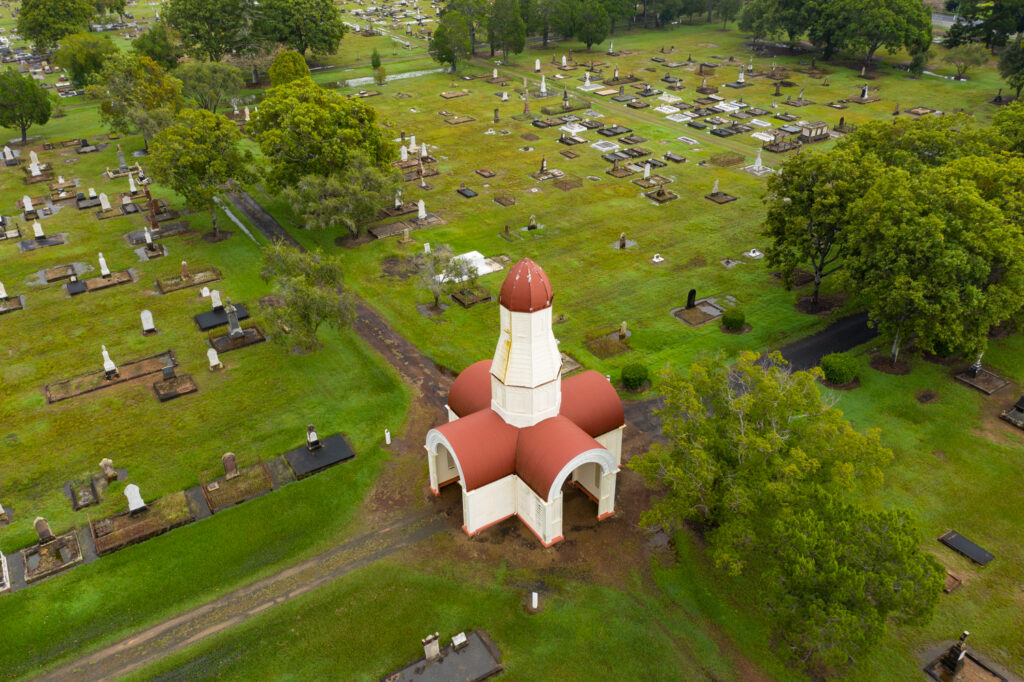 Aerial view of Maryborough Cemetery